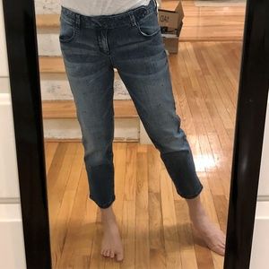 BcbGeneration low rise crop jeans- washed blue